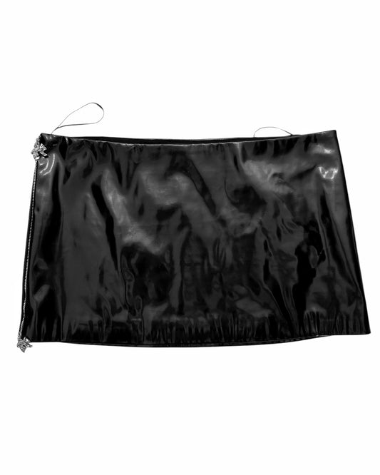 Bow Zip Mini Skirt