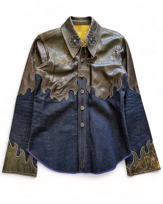 2000’s Sample Painted Stud Stingray Hybrid Western Shirt