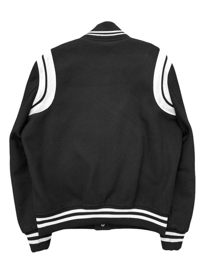 Black Teddy Varsity Jacket