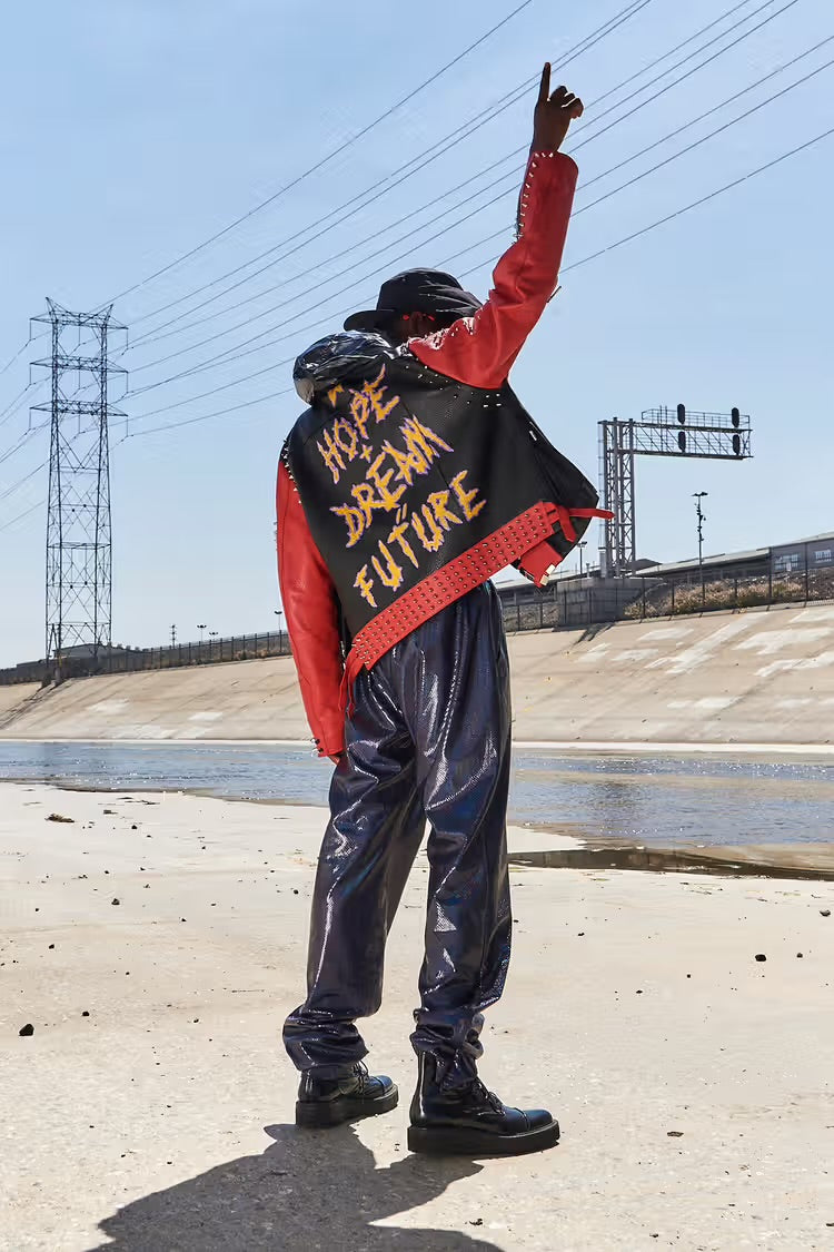 1/1 2018 Hand Customized Leather Punk Hope x Dream Future Jacket