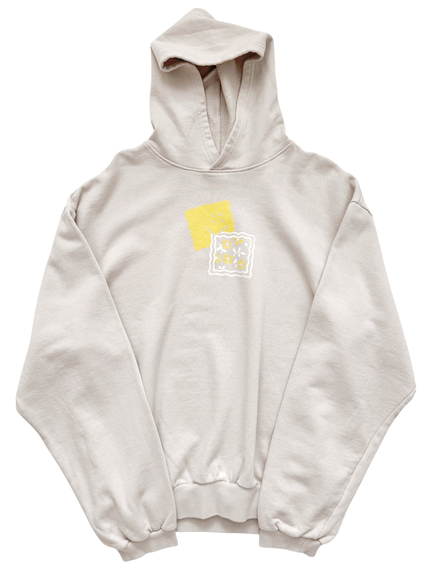 Peckish Nibble Smile Hoodie (Grey)