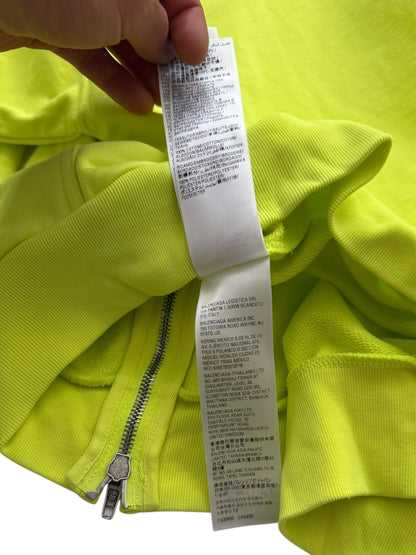 Neon Fluo Soccer Logo Zip Hoodie