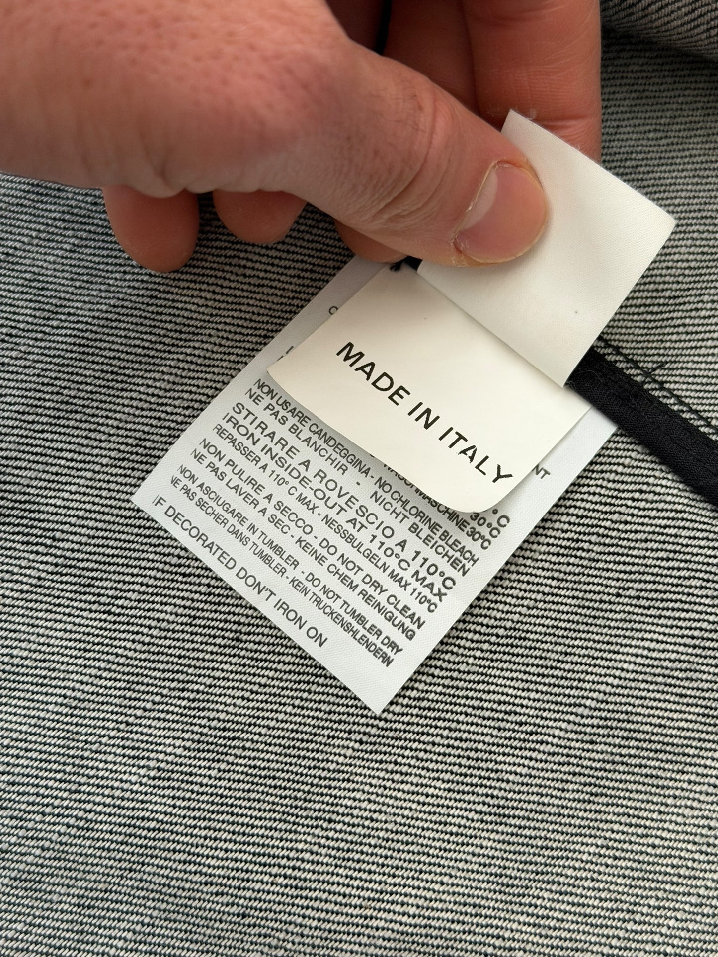 x Sterling Ruby Bleach Denim Blazer