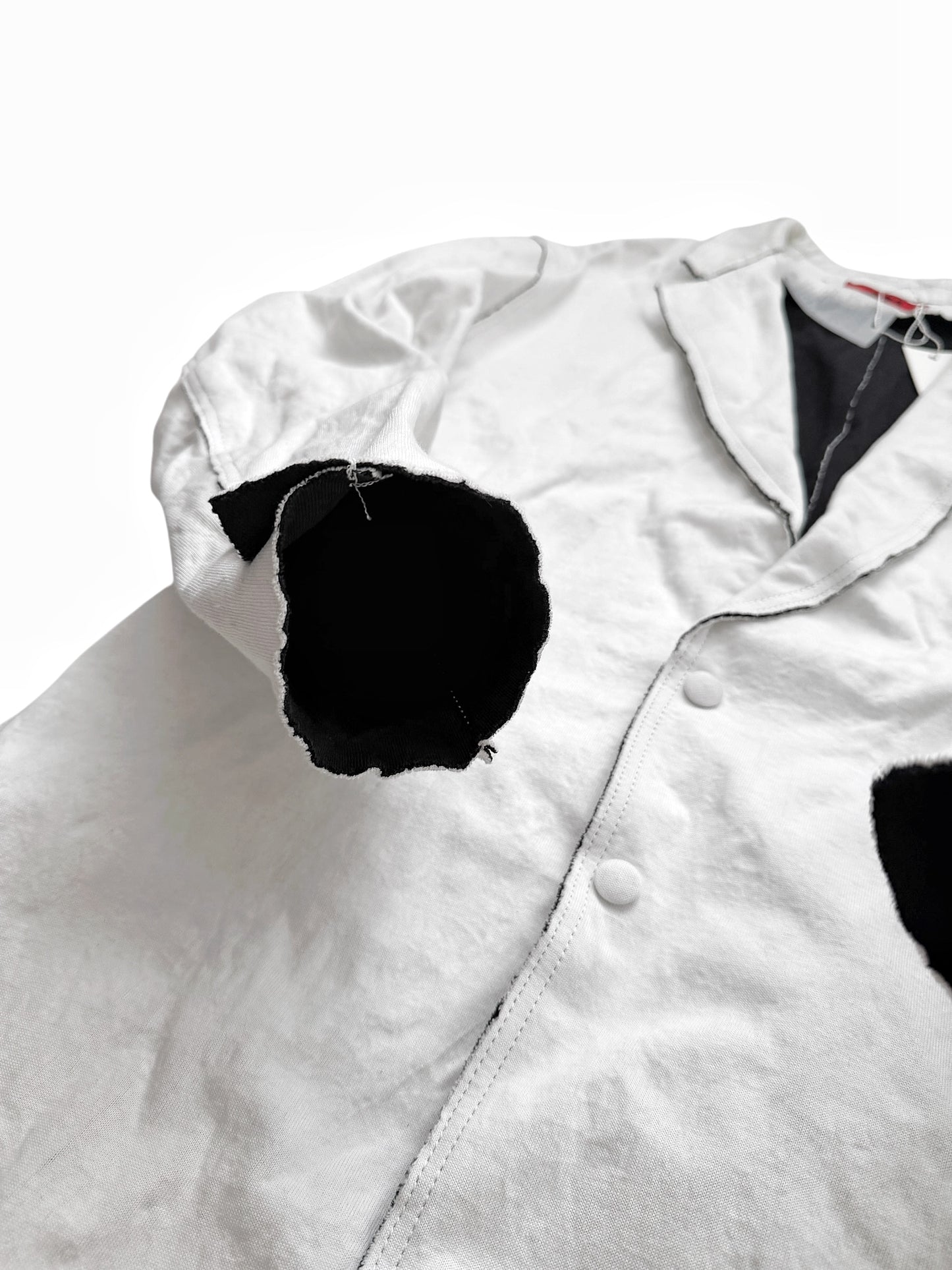 FW25 METAL Molded White Blazer Coat Jacket