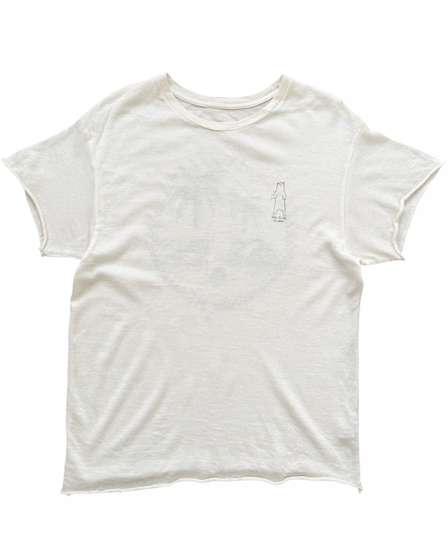 Cashmere Silk Knit Logo Tee