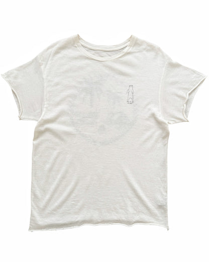 Cashmere Silk Knit Logo Tee