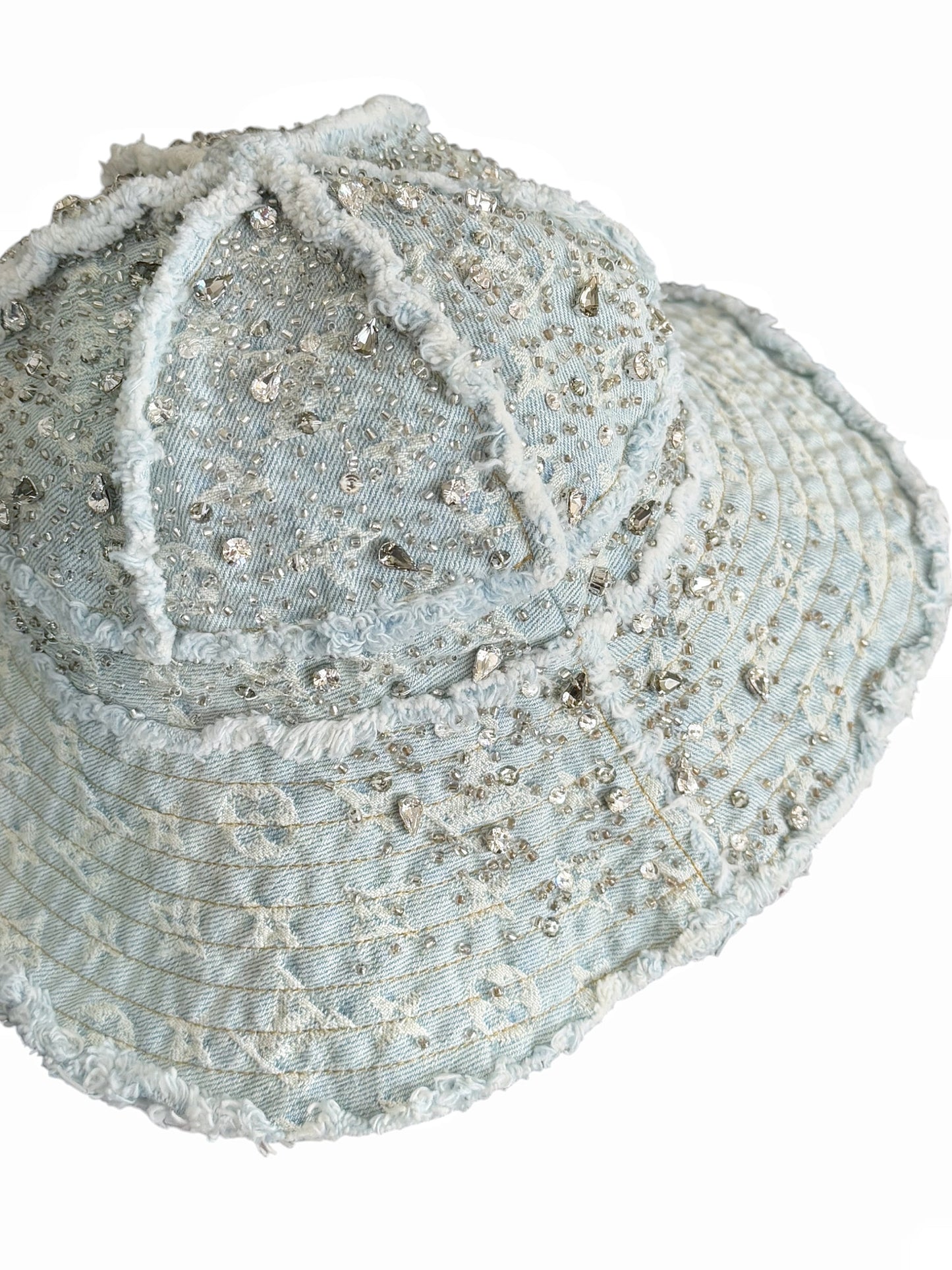 1/1 Crystal Rain Monogram Denim