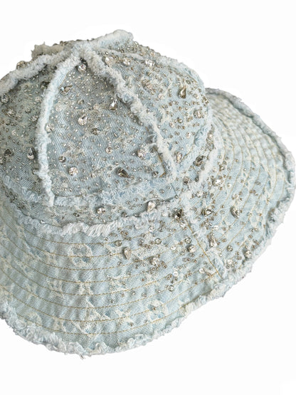 1/1 Crystal Rain Monogram Denim