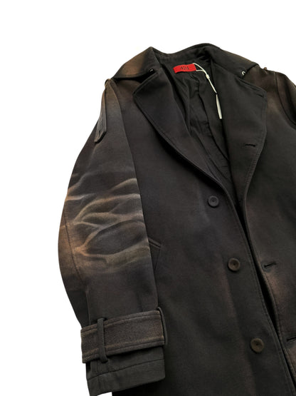 Reconstructed Sun Faded Jerseys Heavy Overcoat
