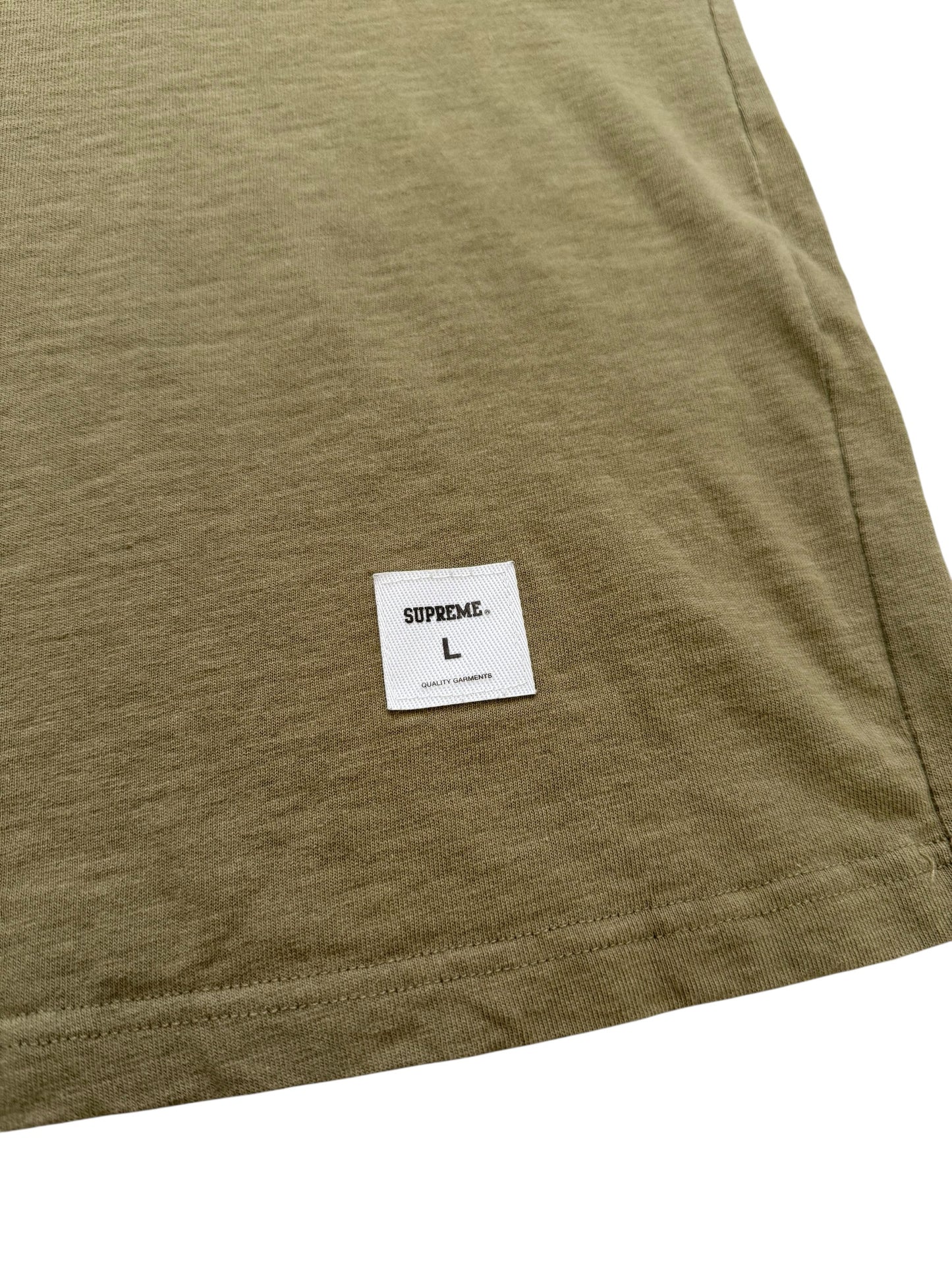 Olive Old English Cut Sew Shirt