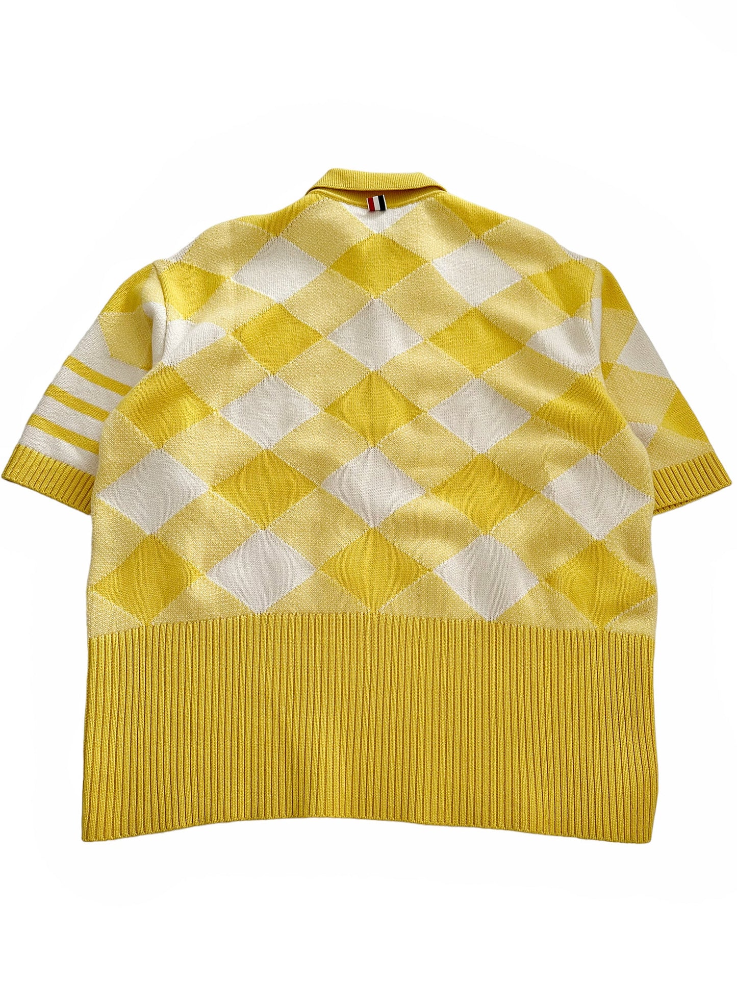 Oversized Cashmere Gingham Polo