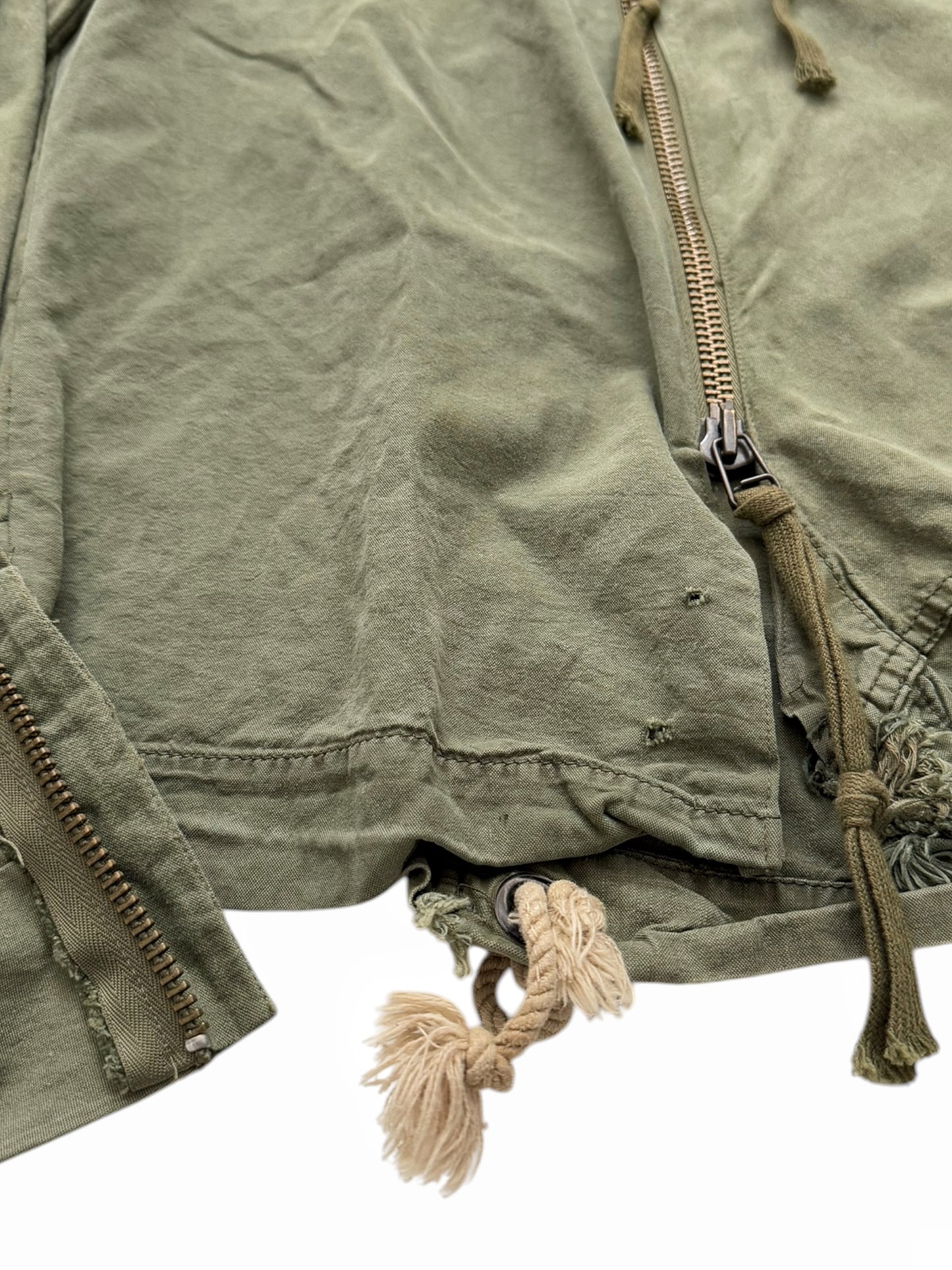 2018 Reconstructed Army Tent Shirt Jacket