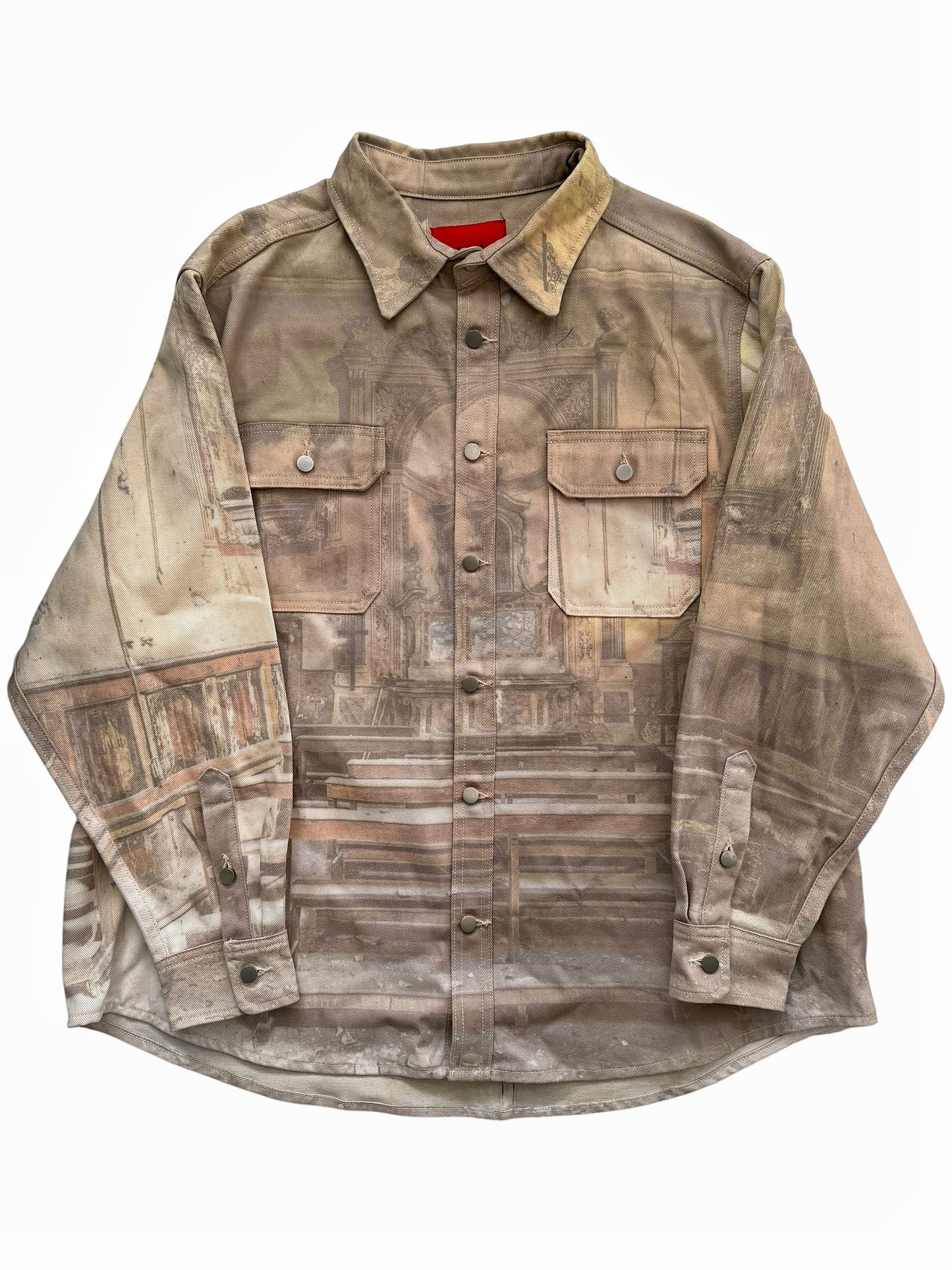 Cathedral All Over Photo Denim Over Shirt