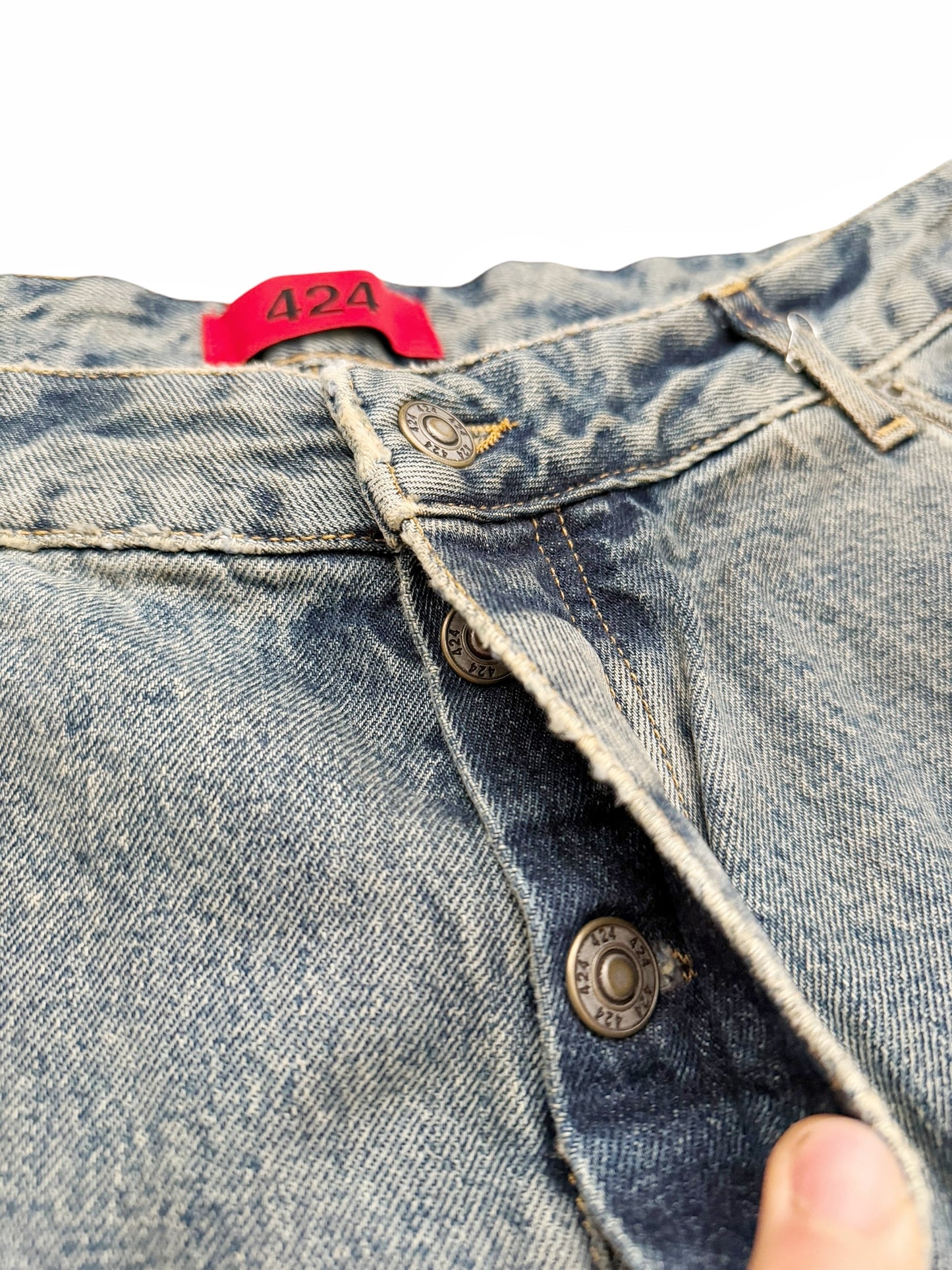 Distressed Big Daddy Baggy Denim Jeans