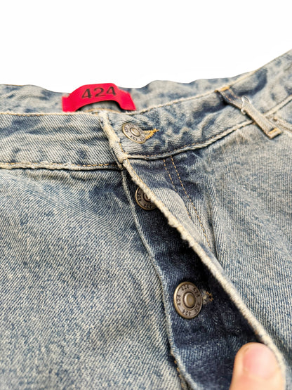 Distressed Big Daddy Baggy Denim Jeans