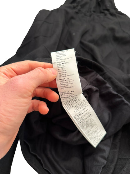 Wool Fence Pleat Cropped Anorak Jacket