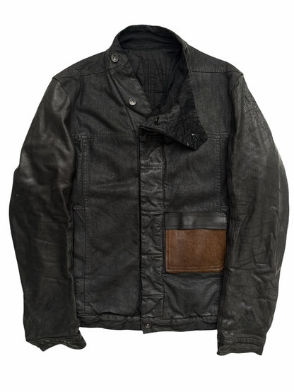 FW15 Slave Waxed Hybrid Cargo Pony Jacket