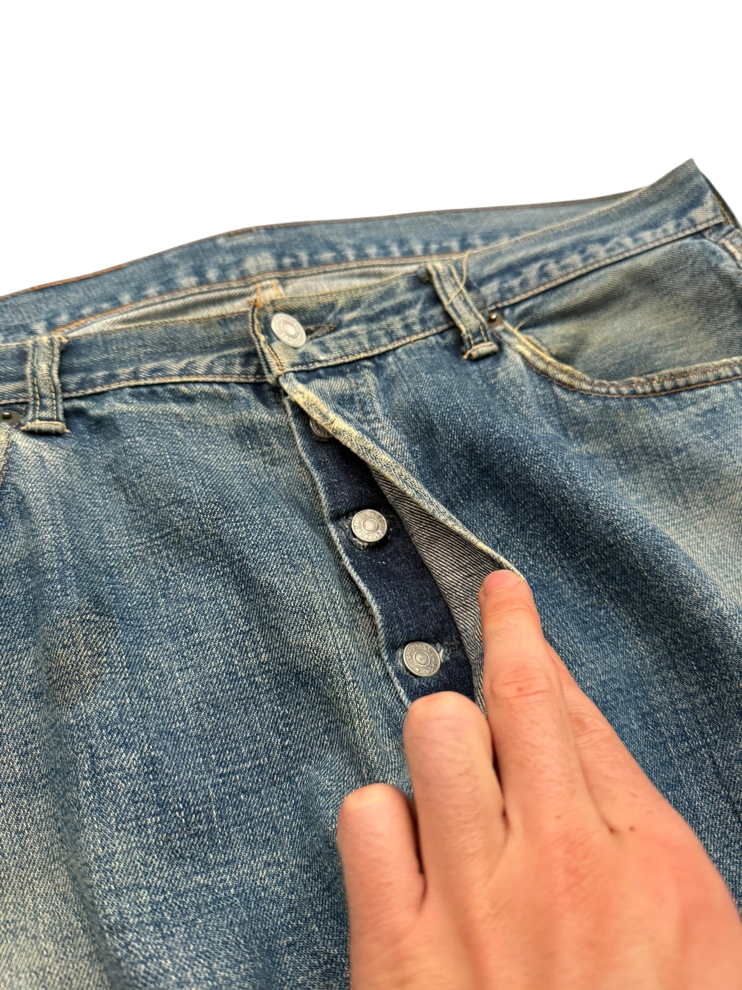 OG 1960’s Big E Selvedge Hidden Rivet 501 Denim