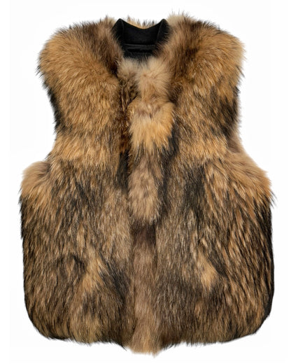 FW10 Decarnin Raccoon Fur Vest