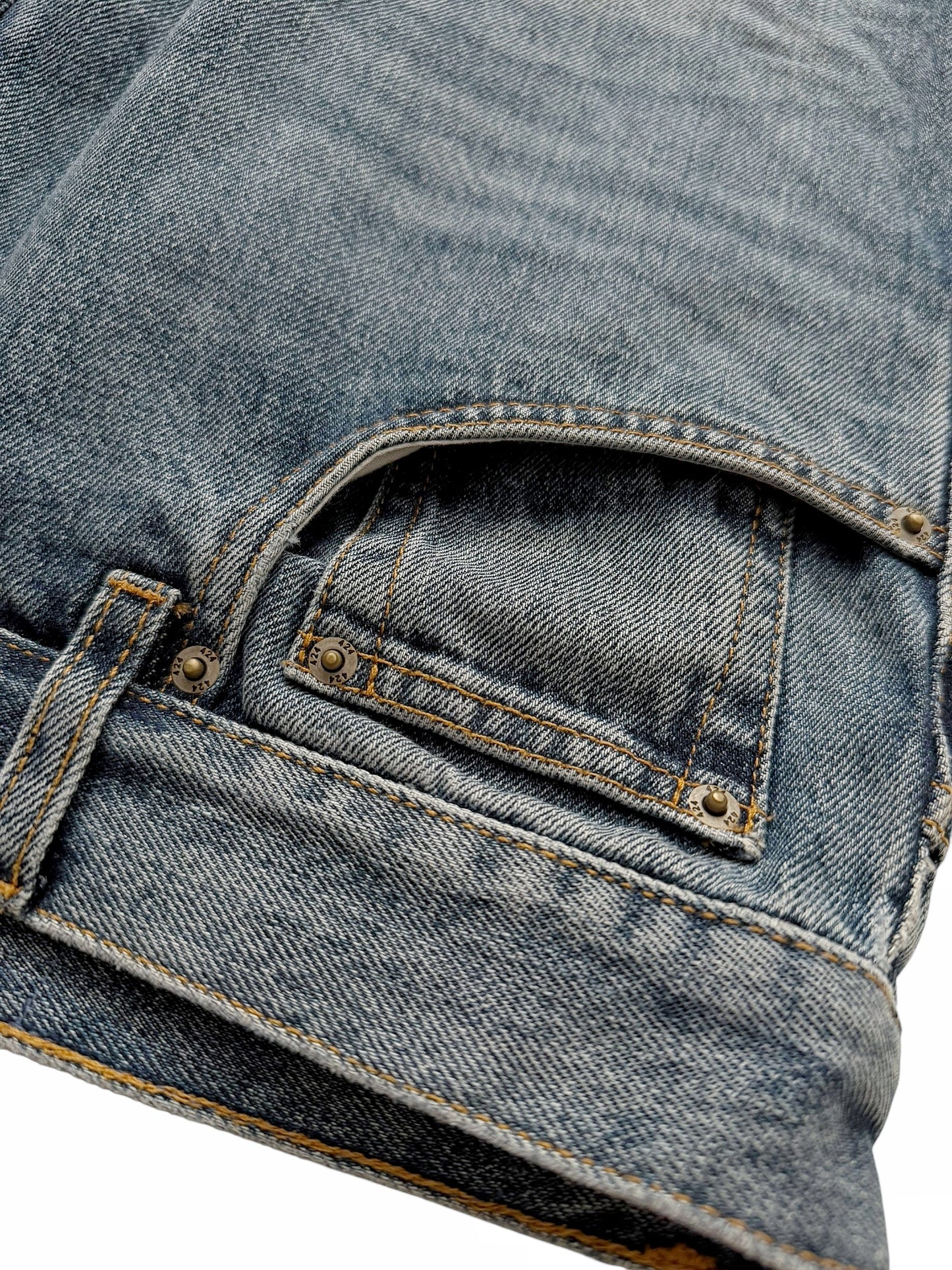 Blue 5 Pocket Denim Jeans Pants