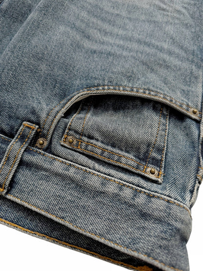 Blue 5 Pocket Denim Jeans Pants