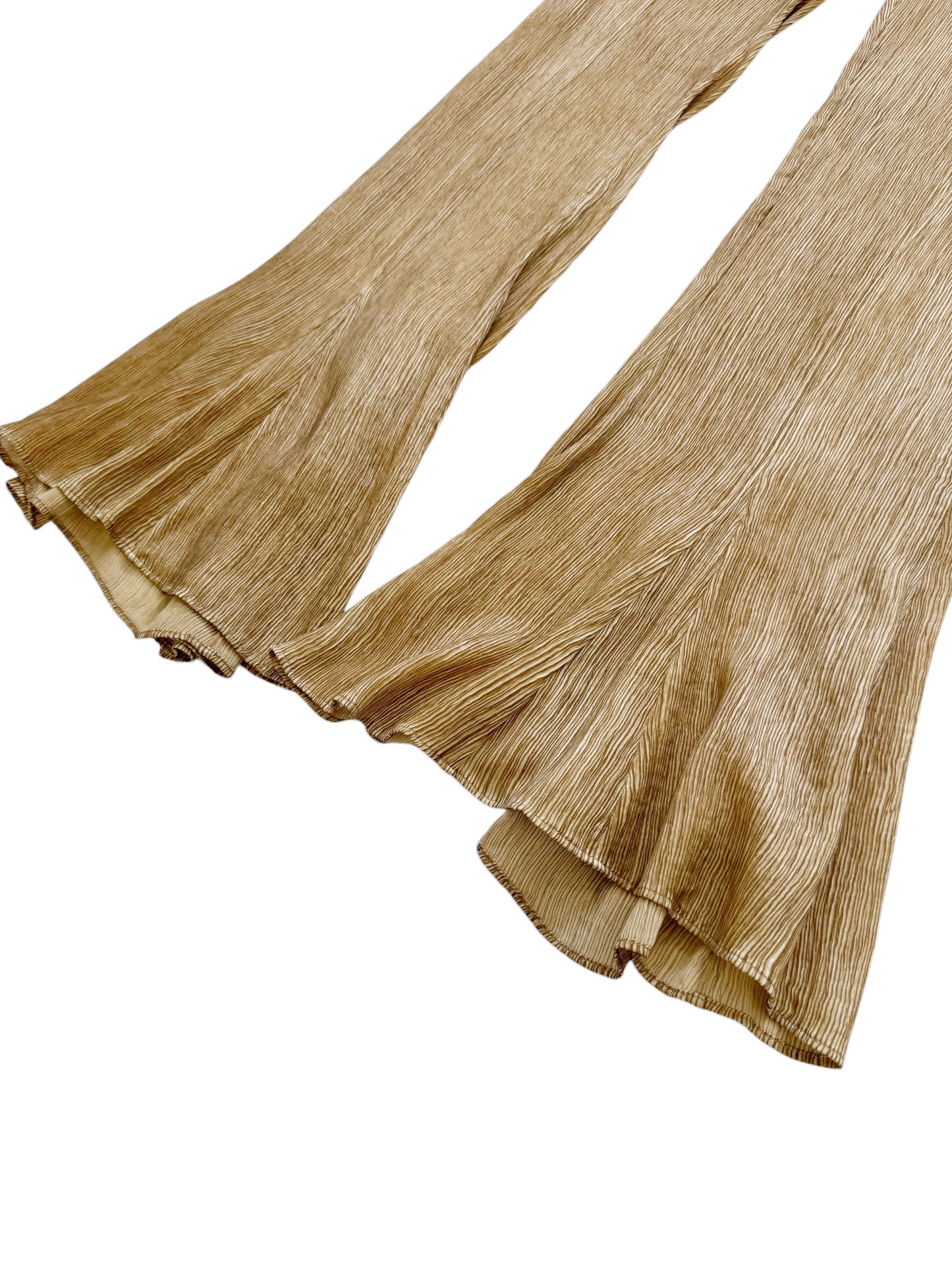 Silk Pleat Trouser Flare Pant