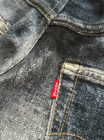 Trompe L’oeil Printed Baggy Belted Denim