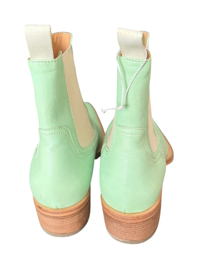Mint Leather Cowboy Chelsea Boot
