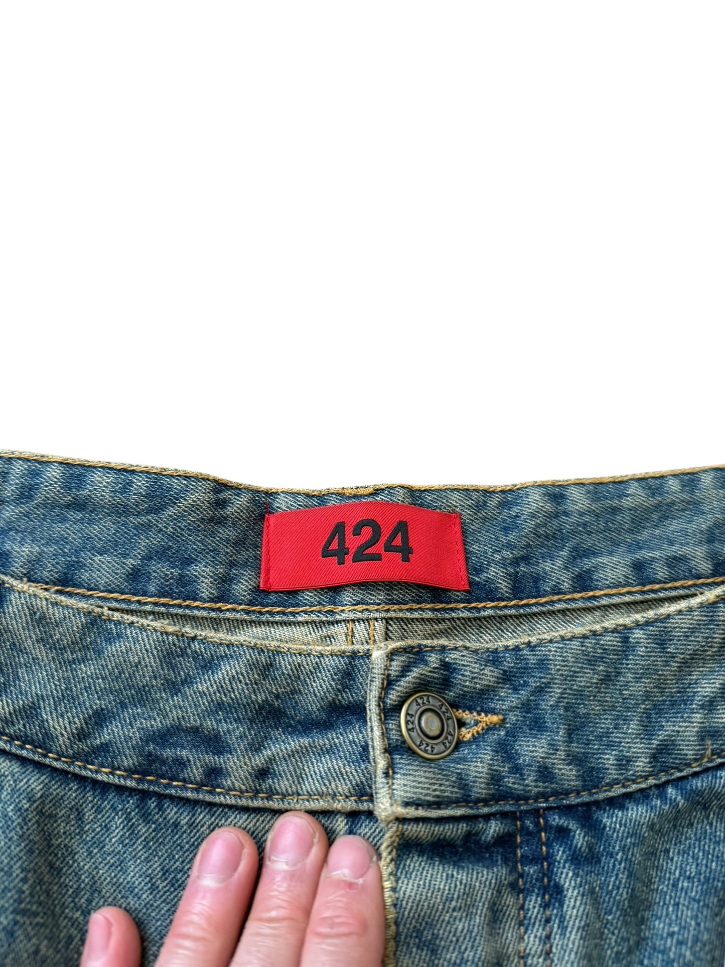 Big Daddy Baggy Denim Shred Jean Shorts