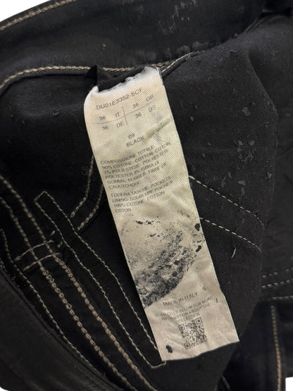 Bias Bootcut Waxed Flare Denims