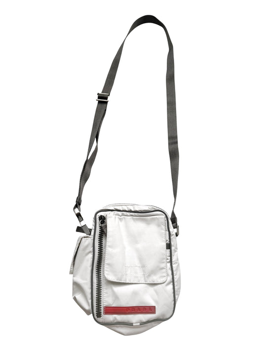 1999 White Nylon Crossbody Bag