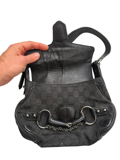 Tom Ford Era Horse Bit Hobo Canvas Bag