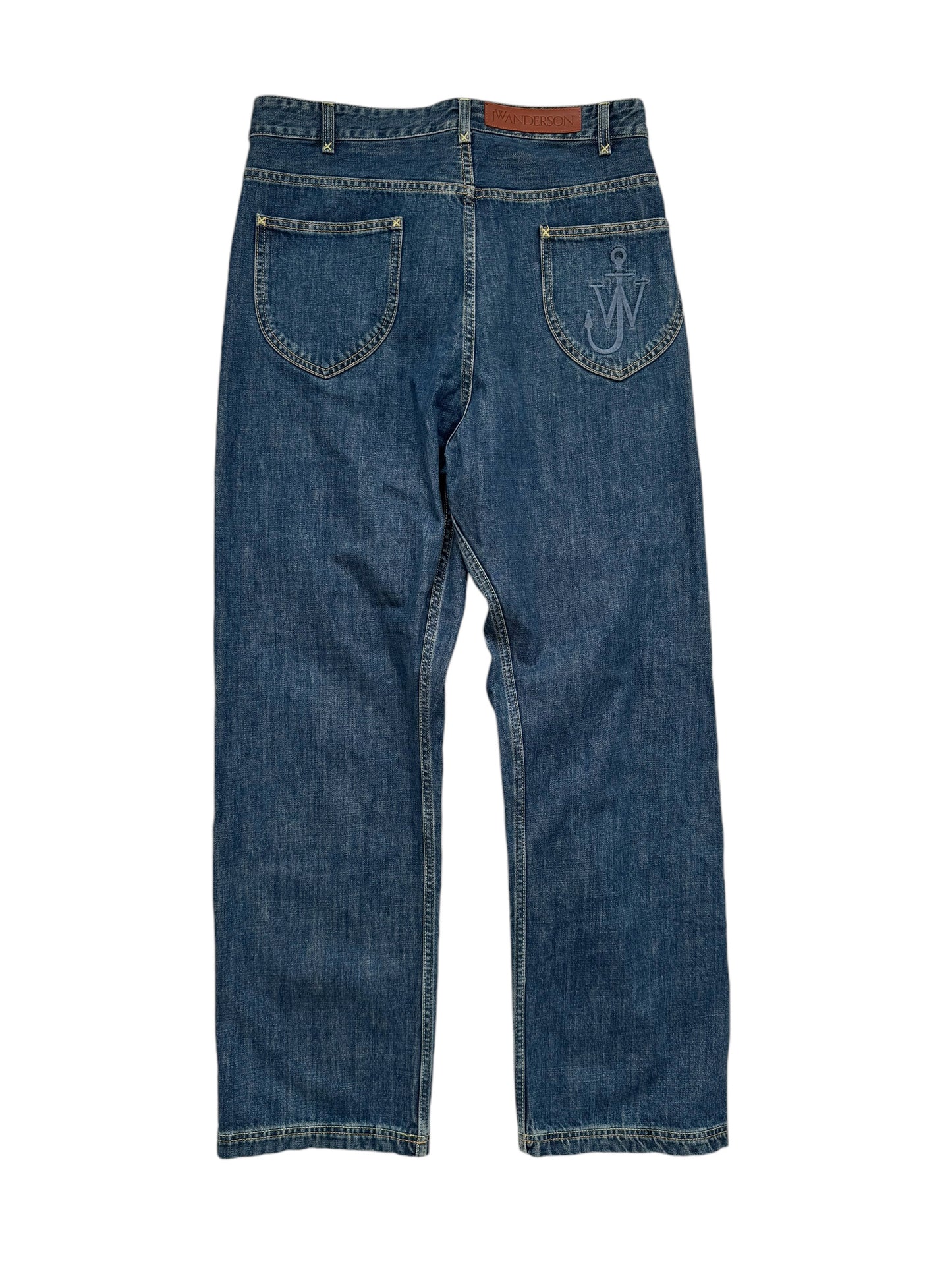 Cinched Baggy Indigo Denim