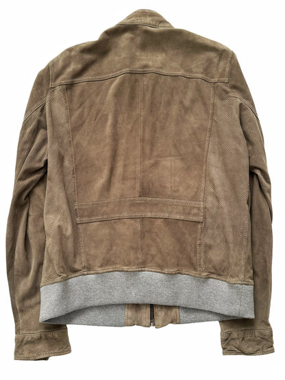 Lambskin Suede Cargo Jacket