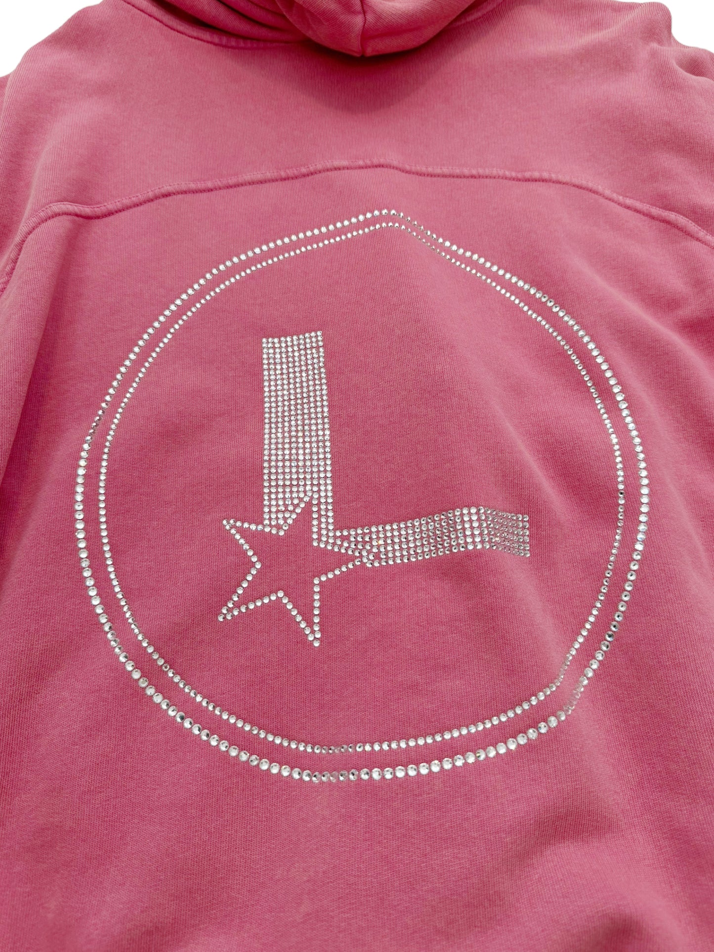 Swarovski Logo Overdyed Hoodie