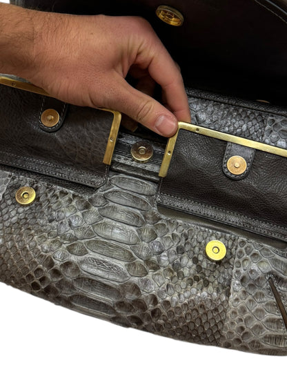 Python and Chain Strap Crossbody