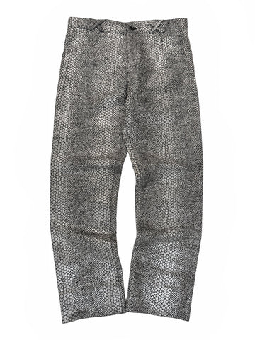 AW2001 Synthetic Snakeskin Mohair Trousers