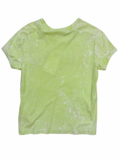 Greta Flocked Graphic Dye Mini Shirt