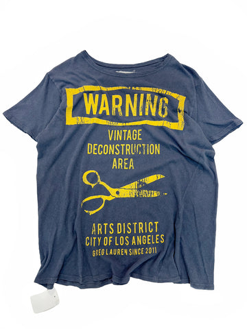 Warning Reconstruction “Vintage” Thin Shirt