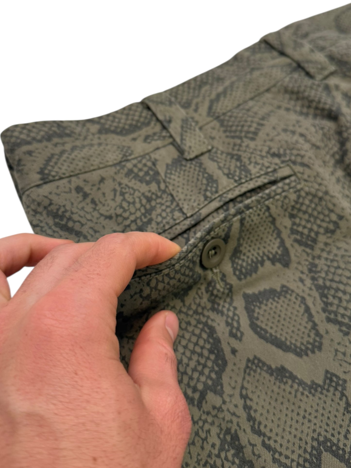 Snake Print Work Pants