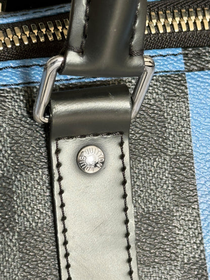 Keepall Bandouliere Bag Giant Damier Graphite Canvas 50 Duffle