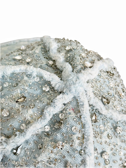 1/1 Crystal Rain Monogram Denim