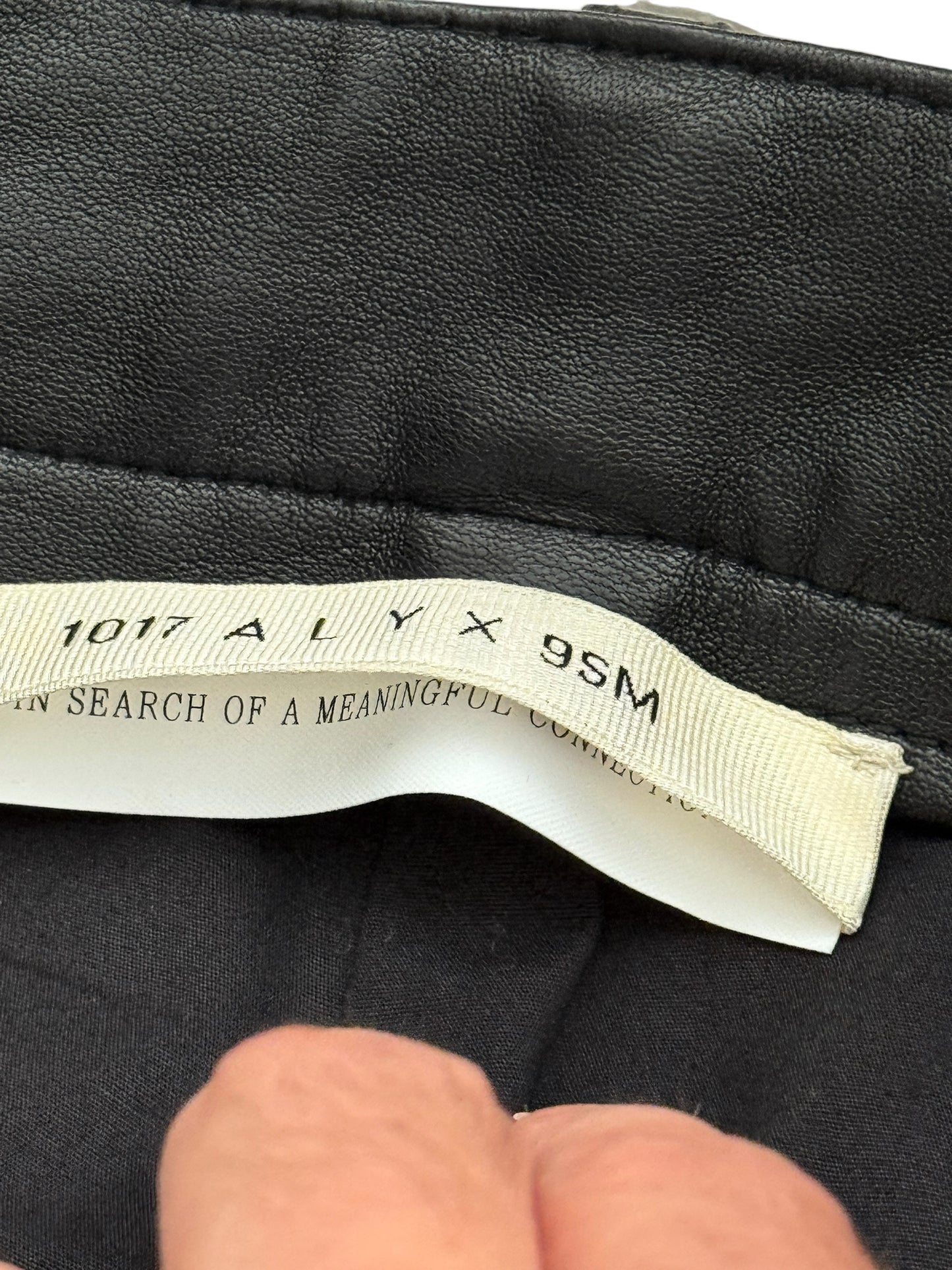 Lambskin Belt Loop Pants