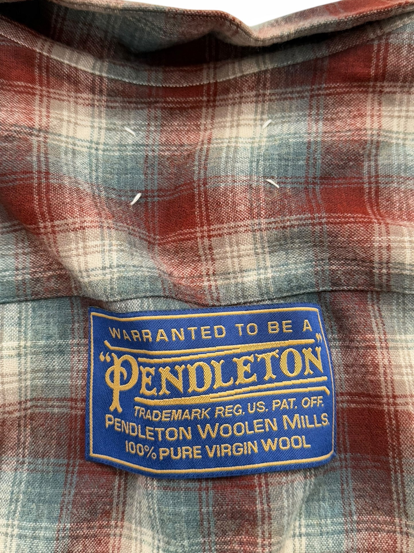 x Pendleton Wool Oversized Flannel Shirt