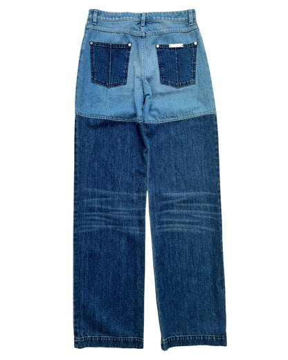 Hybrid Panel Blue Denim Jeans