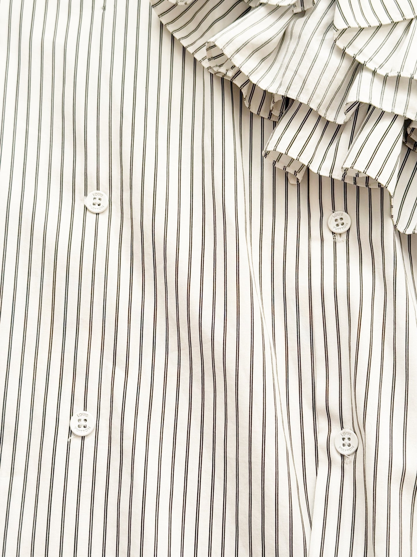 Virgil Abloh Ruffle Stripe Shirt