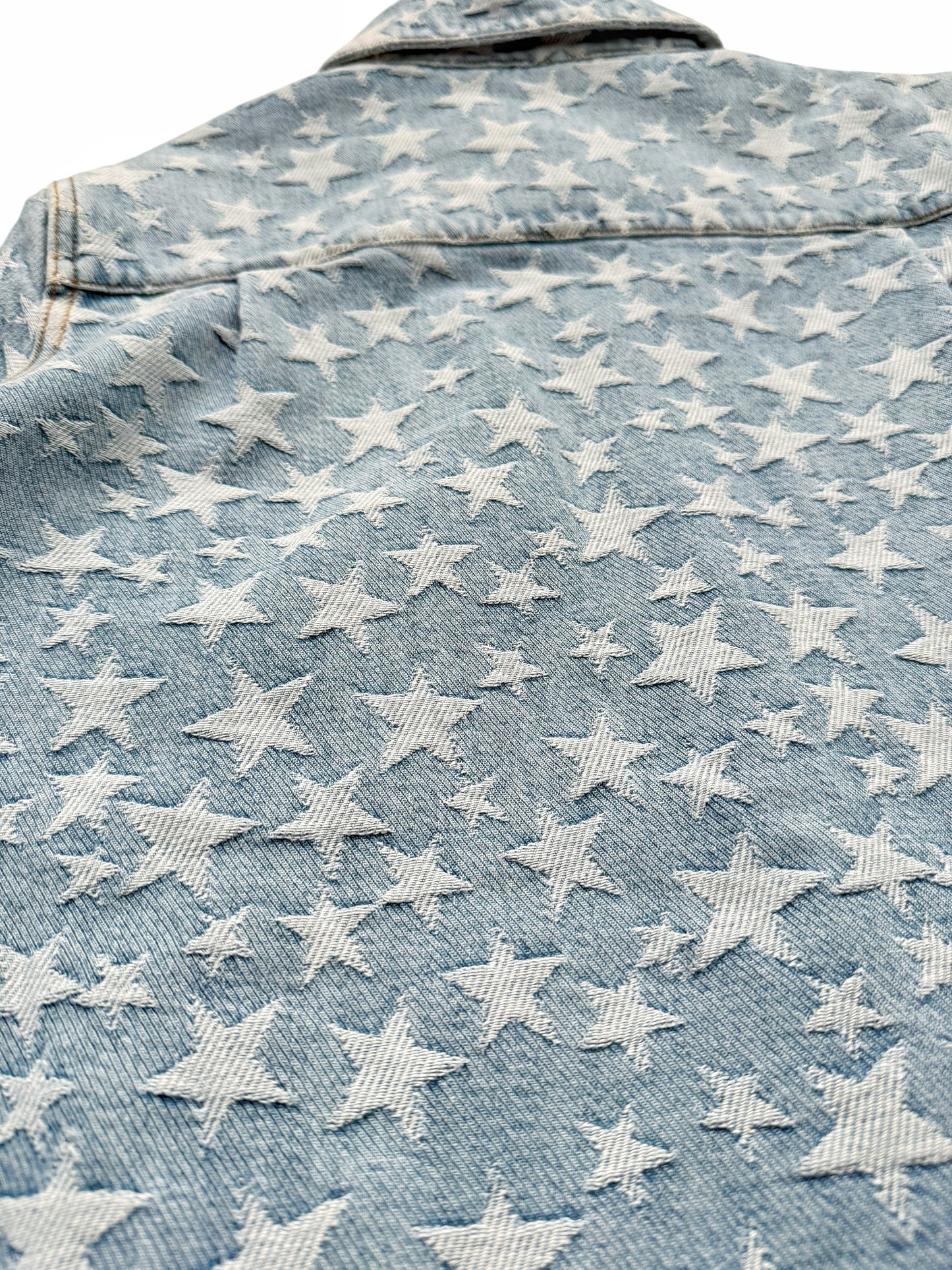 Star Jacquard Denim Over Shirt