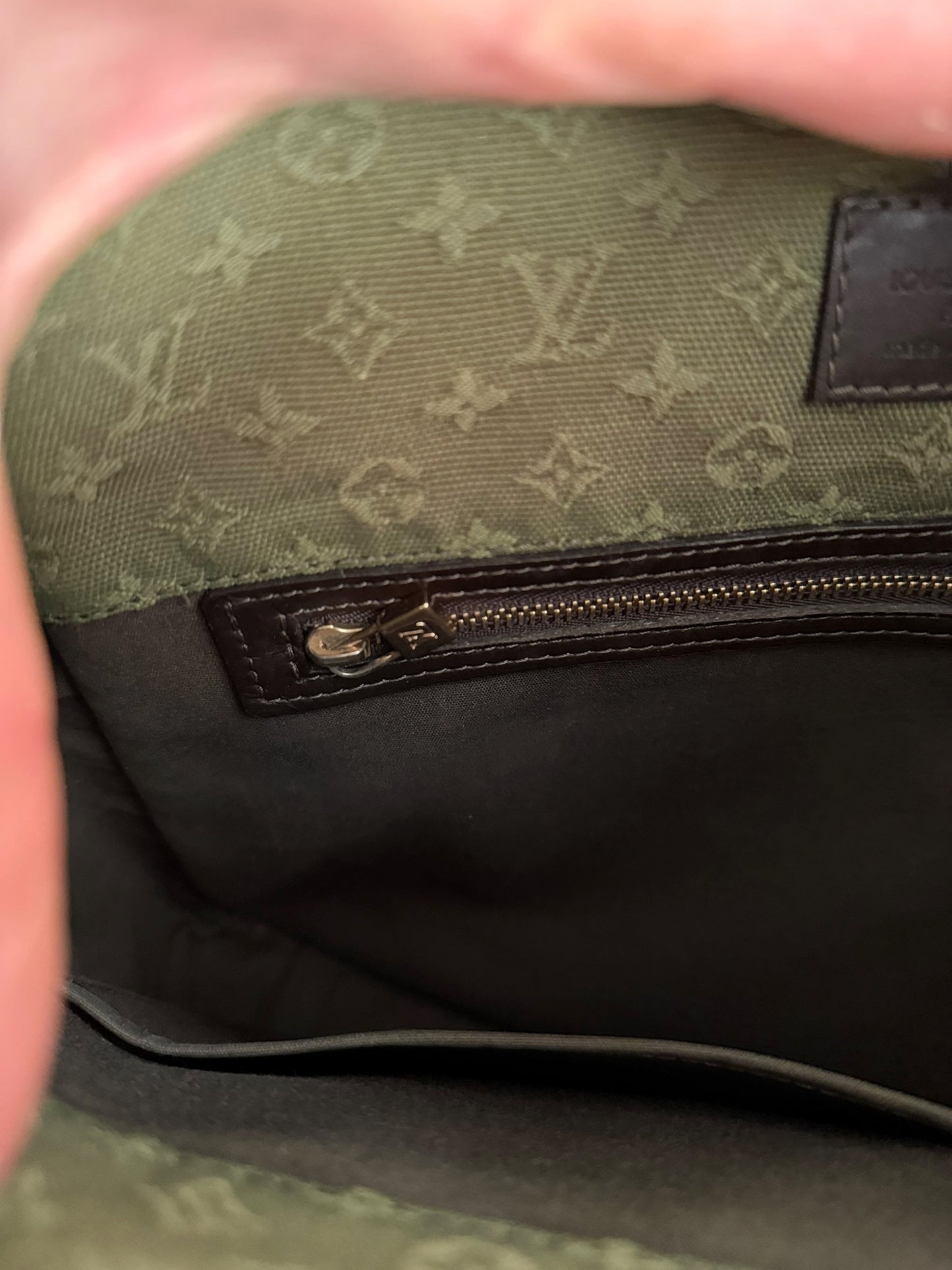 Denim Canvas Monogram Messenger