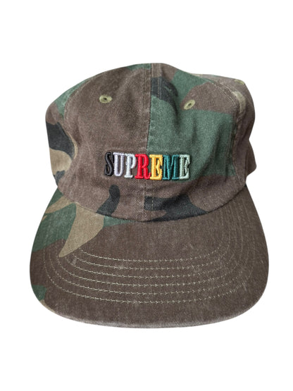 Multicolor Pigment Camo 5 Panel Cap