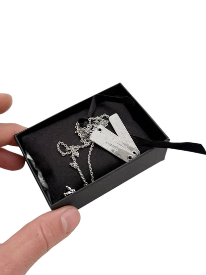 2026 VIP Atelier Folding Ruler Silver Necklace